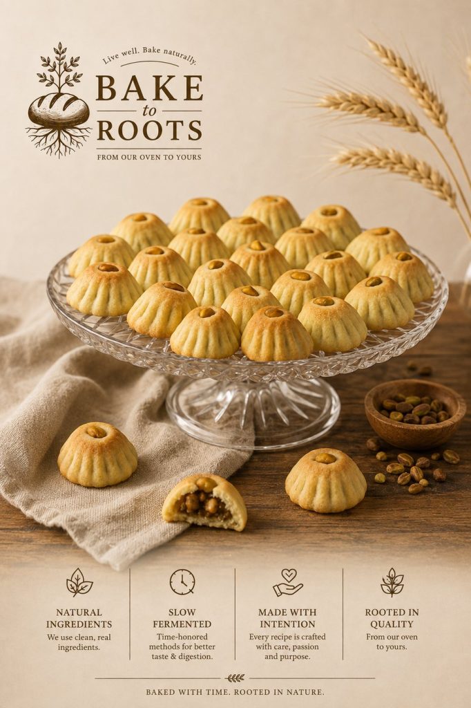 Semolina Maamoul - Three Fillings