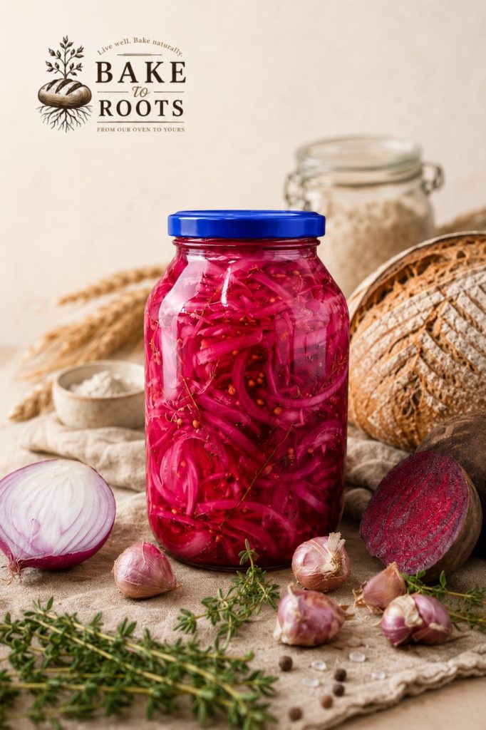 Naturally Fermented Onion & Beetroot with Whole Spices